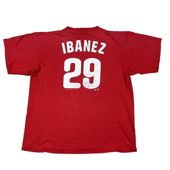 VTG 00s Philadelphia Phillies Raul Ibanez T-Shirt Size XL - Picture 1 of 3